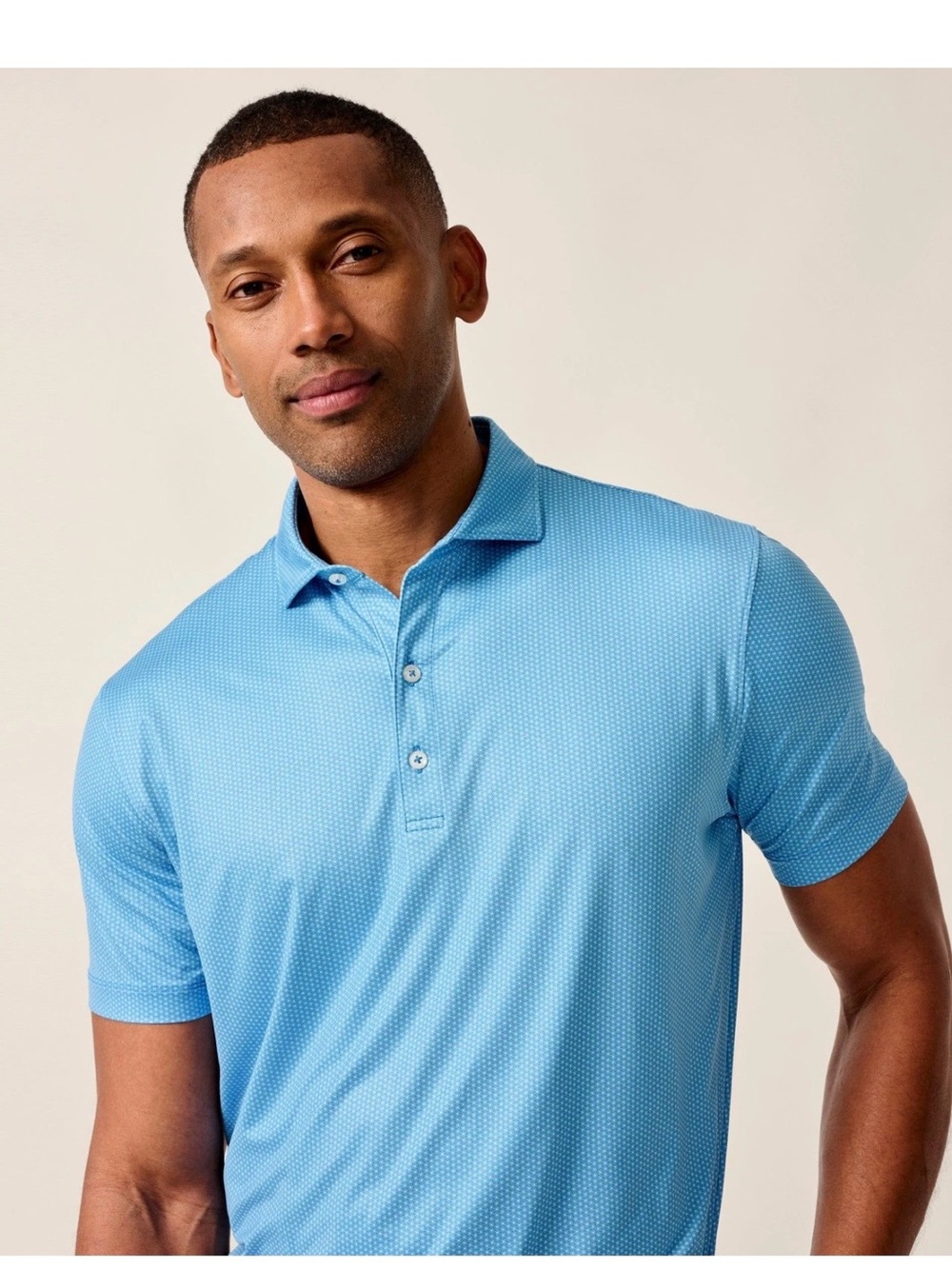 NWT johnnies-O Featherweight Performance Polo - Marlin Mens Palisades Blue Large